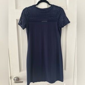 like new michael kors blue dress size XS mesh top